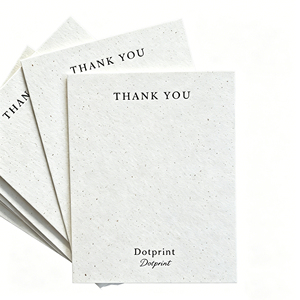 Cartes <span class=keywords><strong>de</strong></span> remerciement personnalisées en papier semence imprimé, cartes en papier semence <span class=keywords><strong>de</strong></span> fleurs sauvages écologiques pour entreprises, mariages - Product Image 1