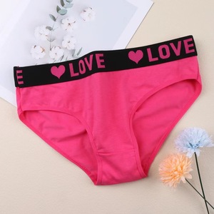 Culottes en coton pour femmes en gros, motif cœur <span class=keywords><strong>LOVE</strong></span>, taille large, douces et confortables, taille mi-basse, pour usage quotidien - Product Image 6