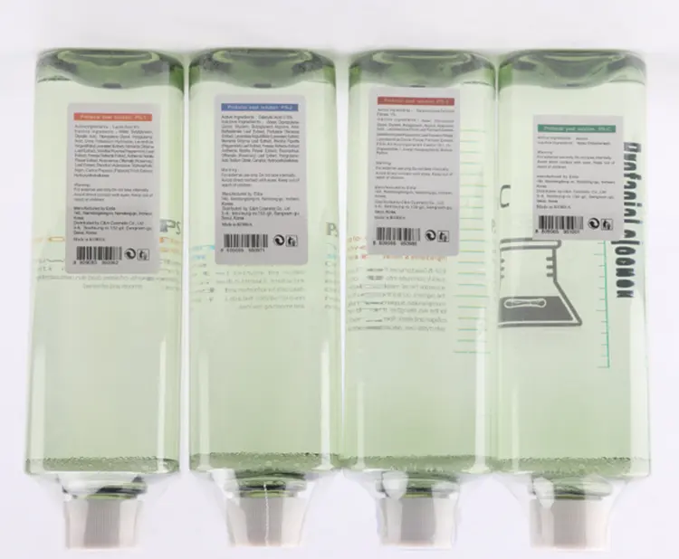 4 şişe yüz serumları sıvı çözümü hidro dermabrazyon makinesi cilt gençleştirme Aqua soyma çözümü