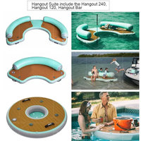 Flotador Inflable de PVC con Tecnología Drop Stitch, Sofá Flotante para Piscina, Playa, Mar, Hamaca, Silla Flotante