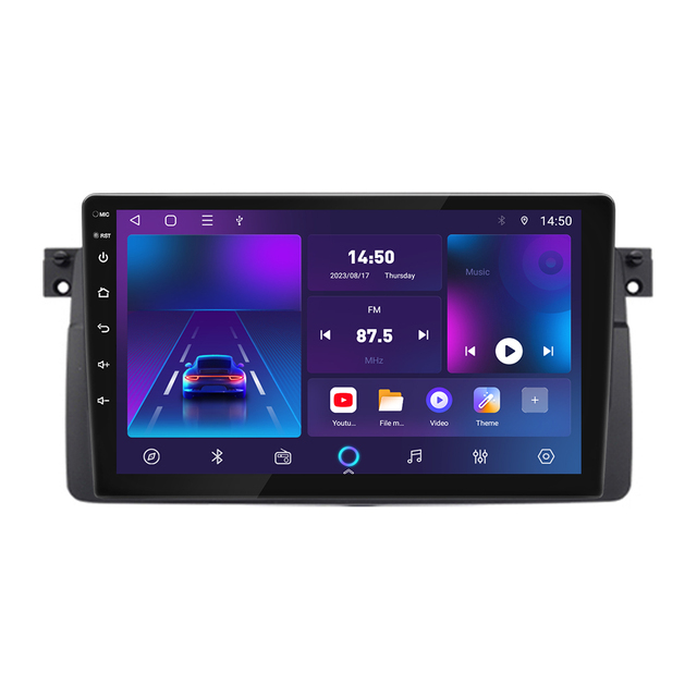 9inch Android 12 Car Multimedia Dvd Player Car Stereo apple Carplay Auto DSP GPS Navi for BMW E46 Android Radio