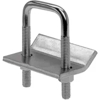 Support de fixation en U sur mesure OEM pour clôture en tube carré en acier galvanisé