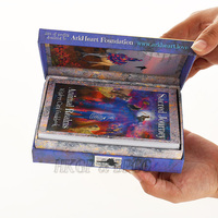 Jeu de tarot de collection haut de gamme, 78 cartes, bords dorés, coffret cadeau oracle