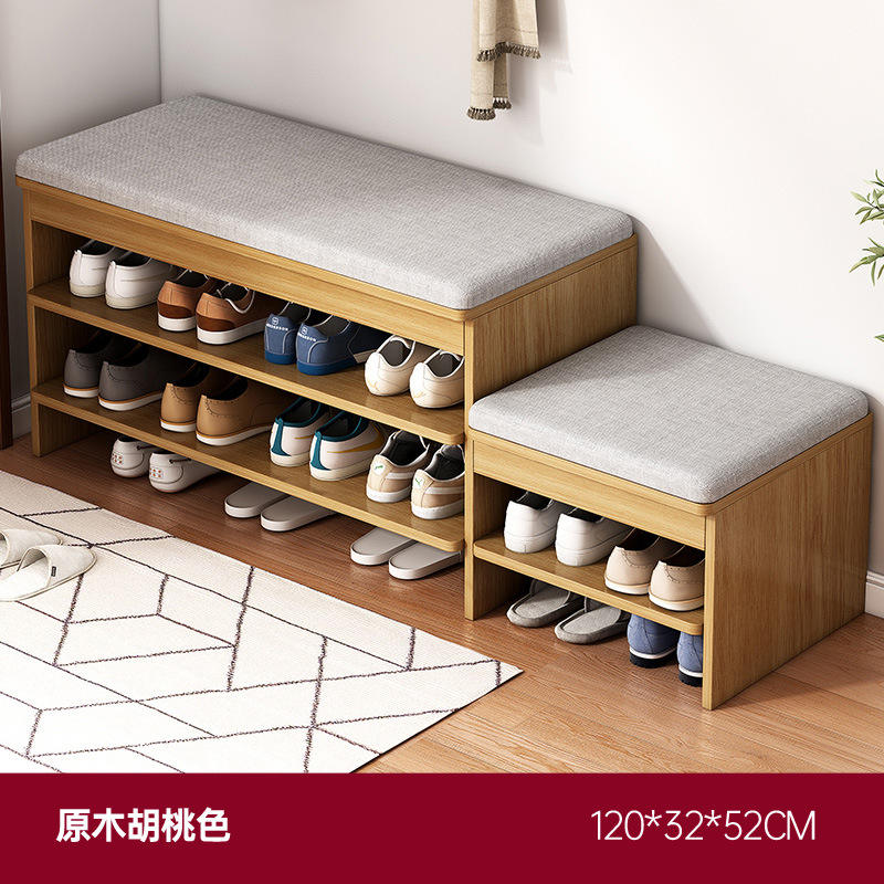 สีวอลนัท120ซม. + เบาะผ้าสีเทา