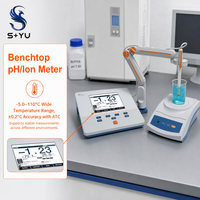 SYU I300F pH-mètre ionique ISE ±0,5% ORP -5~110 ℃   Analyseur de pH et d'ions à large plage de température, compteur ORP, analyseur de qualité de l'eau de paillasse