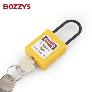<span class=keywords><strong>Cadenas</strong></span> de sécurité jaune 4 mm de diamètre <span class=keywords><strong>à</strong></span> <span class=keywords><strong>clé</strong></span> identique avec anse en nylon de 38 mm certifié CE pour la sécurité électrique industrielle (LOTO) - Product Image 5