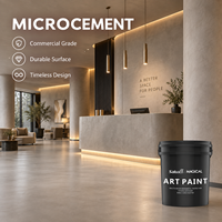 Système de revêtement mural en microciment acrylique magique à finition mate, imperméable, pour les surfaces murales et de sol intérieures et extérieures