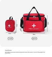 Trousse médicale de grande capacité pour voiture, vente en gros d'usine, trousse d'urgence médicale d'extérieur, usage domestique