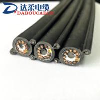 Câble de commande plat tandem pour grue, pour palan électrique, conducteur en cuivre, isolation PP/EPDM, gaine PVC/PUR, 300/500V