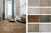 Carrelage en bois brossé BBL, parquet européen en chêne de 14mm, parquet en bois dur massif