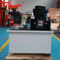 Station hydraulique servo personnalisée à circuit simple/double, à économie d'énergie, pour équipement de ligne d'assemblage automatisée