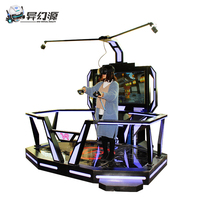 Machine de jeu de simulateur de tir de ski de boxe de VR avec des verres de VR VIVE