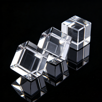 Cube en cristal K9 double face de haute qualité, vente directe d'usine, cube en cristal gravé en 3D personnalisable
