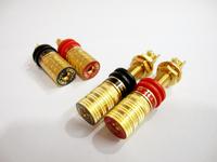 Véritable amplificateur de puissance américain CMC 838-L Cuivre pur plaqué or pour haut-parleur Terminal longue queue