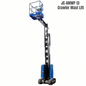 JCPROTECH CE 9.2m Nacelle élévatrice verticale à flèche, électrique, télescopique, petite nacelle élévatrice à flèche, capacité 200kg, acier inoxydable - Product Image 4