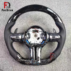 Volante Deportivo Personalizado de Fibra de Carbono Forjado con LED y Calefacción, con Levas de Cambio para <span class=keywords><strong>BMW</strong></span> Serie <span class=keywords><strong>F</strong></span> X5 F15 F80 M3 F11 F31 F01 F07 X3 F25 F33 - Product Image 5