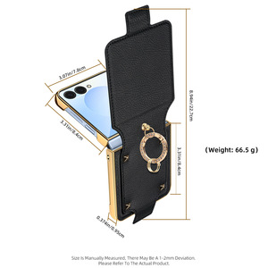 Estuche Protector de Anillo Colorido al por Mayor con Protector de Lente para Samsung Z Flip y Huawei P50 Pocket - Product Image 3