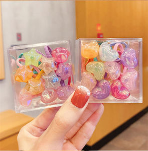 حبل شعر جديد للأطفال للفتيات الصغيرات بعلبة 10 من ربطات شعر للأطفال - Product Image 4