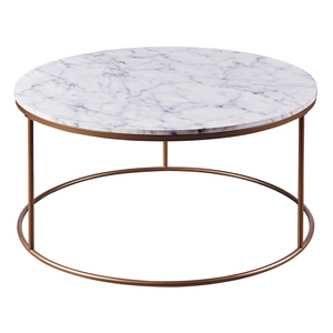 Large Metal <b>Side</b> <b>Table</b> Luxury Round Coffee <b>Table</b> Frame with <b>Marble</b> <b>Top</b> & Iron Legs Home Bedroom Living room Furniture - Product Image 2