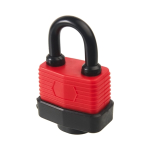 Cadenas de sécurité étanche 30 mm à cylindre, anti-rouille, durable, revêtement plastique, pour entrepôt, directement de l'usine - Product Image 1