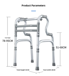 Andador discapacitado con rueda puede empujar el reposabrazos auxiliar para caminar Andador para ancianos Silla de andador Carro - Product Image 5