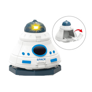 Hot Selling Kids Ruimtestation Raceauto Glijbaan Diy Elektrische Garage Set Speelgoed Parkeerplaatsen - Product Image 3