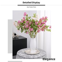 Fleurs artificielles en soie bleues Leadwood, décoration moderne et minimaliste pour la maison et l'hôtel, ornements photographiques
