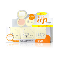 Poudre compacte imperméable en gros pour maquillage quotidien, longue tenue, fini velours mat, poudre pressée pour le visage, contrôle du sébum pour femmes