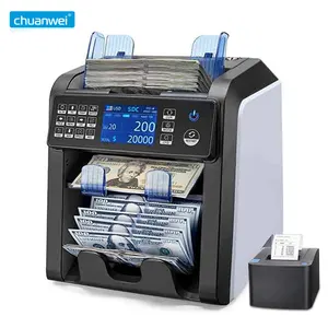 Bank Money Counter Bank Grade Money Counter Machine Multi Currency Mixed Denomination Bill Cash Value Counter Sorter 2 CIS Serial Number