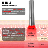 Shanglaite Nouveau Dispositif de Photothérapie Portable Mini LED Infrarouge Thérapie par Lumière Rouge Soulagement de la Douleur Torche Lumineuse Multi-longueurs d'onde pour le Corps