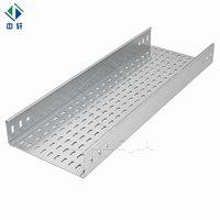 Système de chemin de câbles ventilé/perforé galvanisé à chaud pour la distribution électrique industrielle, usage intensif