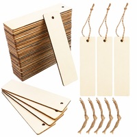 Marque-page en bois de style classique personnalisé en usine, artisanat fait main, impression numérique, corde en jute, pompon coloré pour étudiant