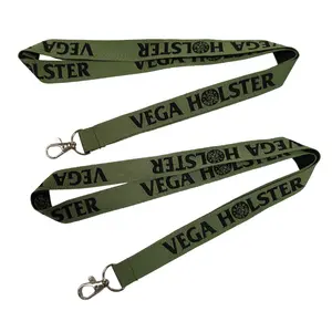 Factory Wholesale supplier custom single side Woven Logo Bag Strap Jacquard Polyester Neck Lanyards With Metal Hook