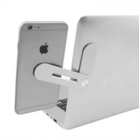 Aimant de bureau multifonctionnel pliable et portable en aluminium de poche réglable Supports d'accessoires de téléphone portable pour téléphone PC