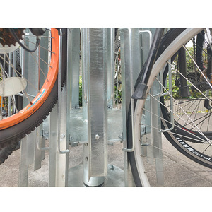 Portabiciclette verticale per montaggio a <span class=keywords><strong>parete</strong></span> rotante autoportante per interni in acciaio per 16 bici - Product Image 3
