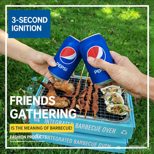 Portable <strong>Disposable</strong> Barbecue Grill, Picnic Team Building, Stainless Steel Kraft Paper Integrated Barbecue Grill - Product Image 2
