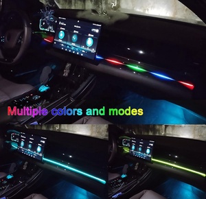 Décoration de tableau de bord Lumière 2 en 1 Bandes lumineuses à LED pour <span class=keywords><strong>voiture</strong></span> Éclairage intérieur de <span class=keywords><strong>voiture</strong></span> en acrylique pour accessoires de <span class=keywords><strong>voiture</strong></span> déco intérieure - Product Image 5