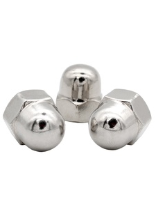 Nylon Eikelkap Dop Koepelmoeren Groothandel Wit/Zwart Plastic Zeshoek Zeskant Zeskant Kop Bout Moer Beschermkap Half Ronde Moer - Product Image 2