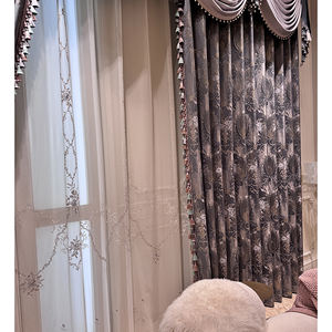 Ensemble de Rideaux à Cantonnière de Luxe pour Fenêtre, Occultants Européens pour Salon et Chambre - Product Image 3