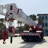 Grue tout-terrain Tadano TR-500EX d'occasion de 50 tonnes avec flèche télescopique de 34,1 m, transmission 4x4 pour travaux de levage dans l'exploitation minière et la construction