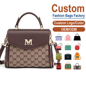 Trendy Custom Women's Bag Unique Letter Print PU Leather Shoulder Crossbody Bag Anti-Theft Zipper Versatile Tote - Product Image 1