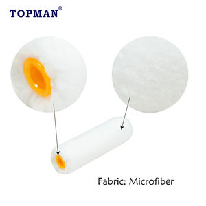 TOPMAN Mini rodillos de pintura de microfibra de 4 pulgadas, cepillo de cubierta de alta calidad <span class=keywords><strong>para</strong></span> pintura profesional - Product Image 5