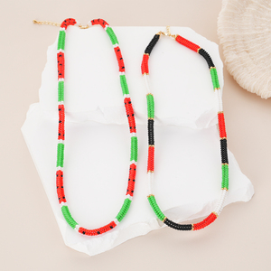 Nuovo Design a forma di anguria perline perline collane alla moda Miyuki perline bracciali gioielli per le donne - Product Image 6