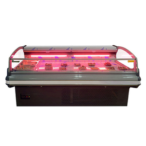 Équipement de boucherie de viande fraîche à lumière LED à vendre Refroidisseur d'affichage de poissons d'océan - Product Image 3
