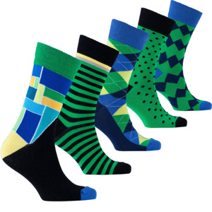 Ensemble de chaussettes pour hommes en mélange d'émeraudes - Product Image 1