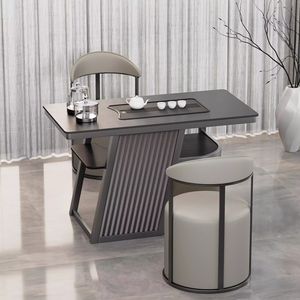 ชุดโต๊ะน้ำชาและเก้าอี้หรูหรา 3 ชิ้น ทนทานสำหรับห้องรับประทานอาหาร - Product Image 2