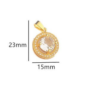 Collar con Colgante de Moda para Mujer, Aleación de Zinc, Circonita Cúbica, Forma de Flor, Engaste Pavé, Joyería para Fiesta, Colgante Individual - Product Image 4