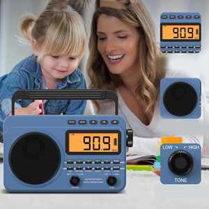 Full-Band Portable Digital Radio, AM/FM/SW/WX with 4000mAh Battery & TF Card MP3 Playback - Product Image 5