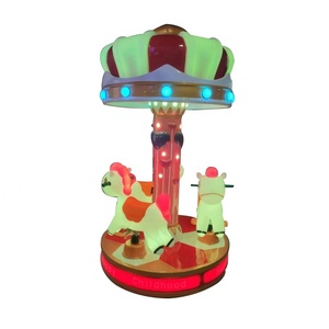 Parco di divertimenti macchina del gioco della macchina 3 posti mini merry go round bambini carosello gettoni macchina del gioco - Product Image 4