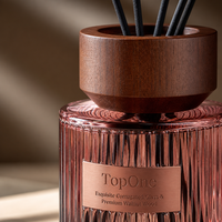 Diffuseur de parfum TopOne Gifts, senteur pivoine et bois d'agar, flacon en verre haut de gamme pour salon, bureau et yoga